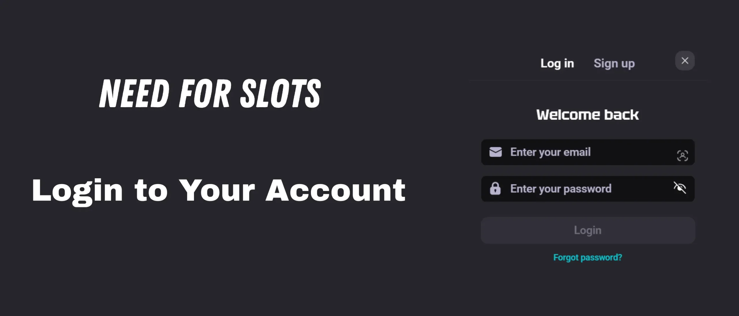 Need for Slots login to your account.